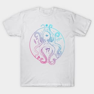 Dual Color Crown Octopus T-Shirt